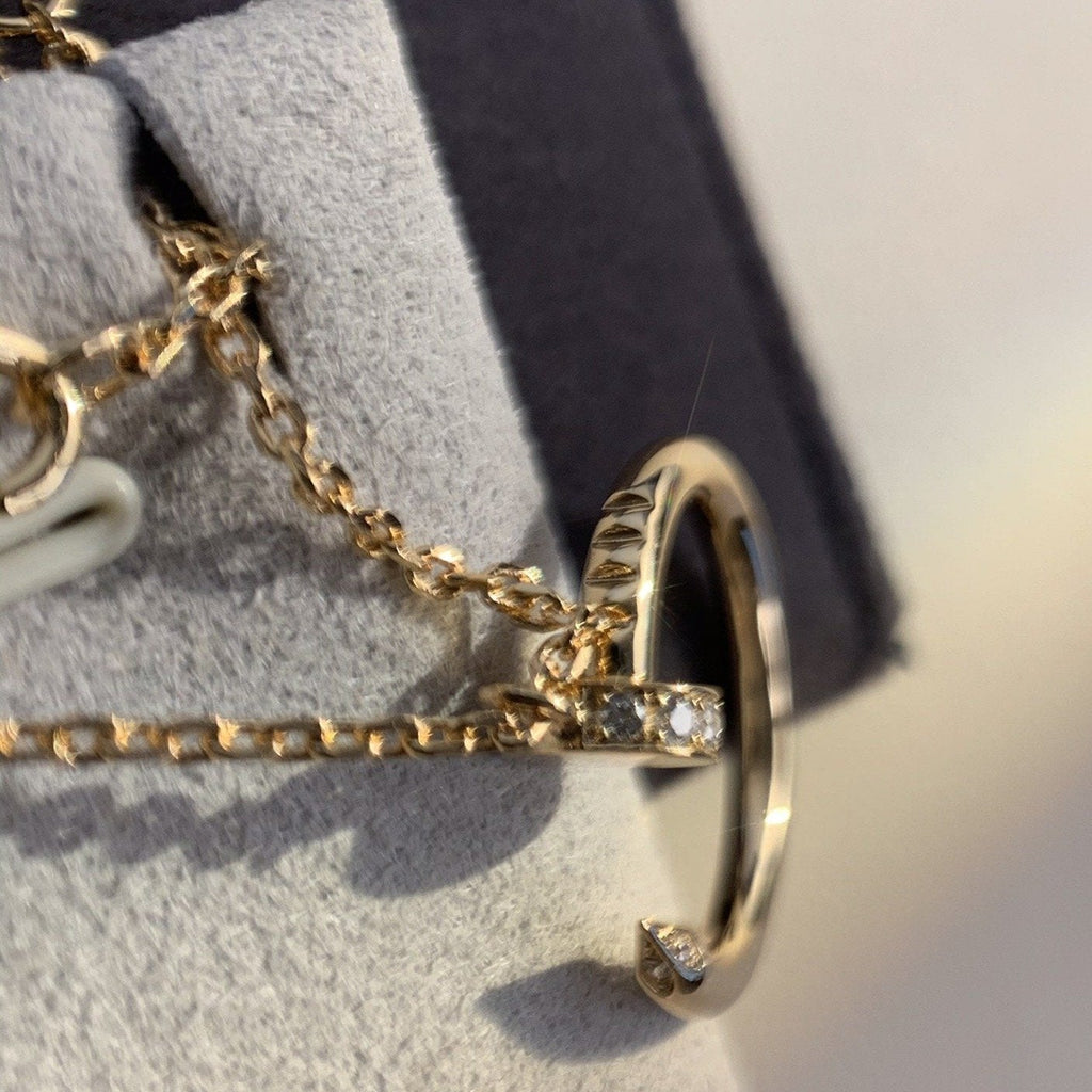 [Marin]JUSTE NECKLACE PINK GOLD