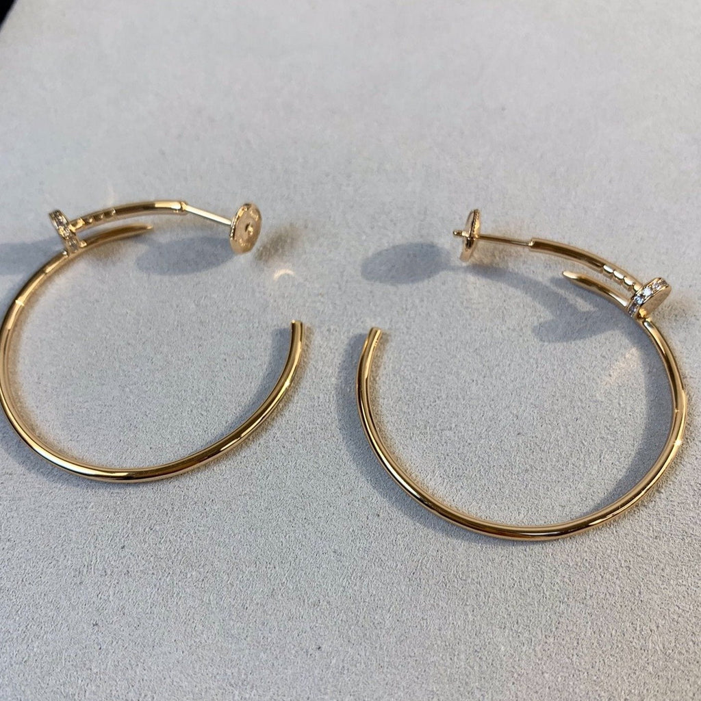 [Marin]JUSTE EARRINGS GOLD DIAMONDS 1.8MM