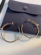 [Marin]JUSTE EARRINGS GOLD DIAMONDS 1.8MM