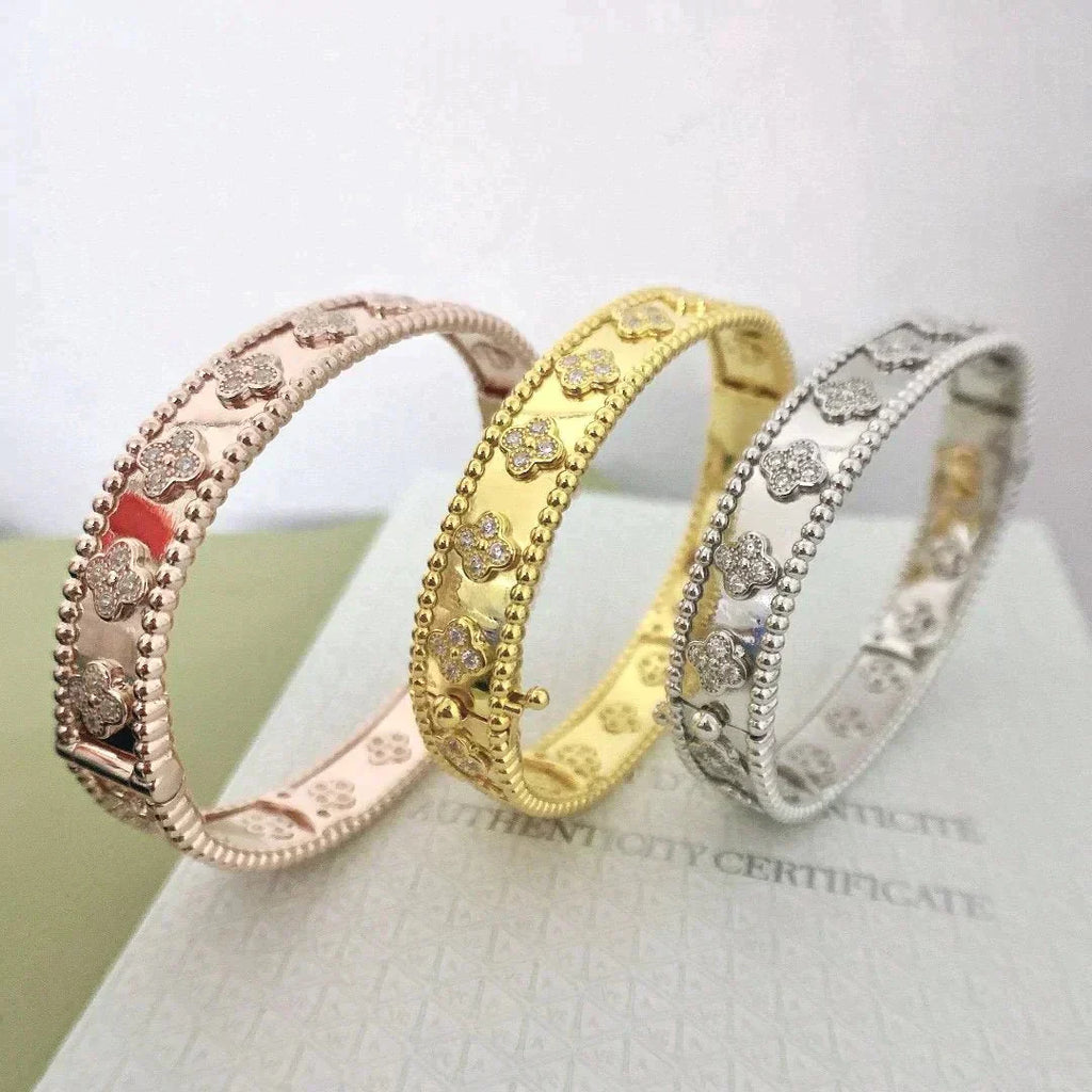 [Marin]CLOVER BRACELET 8MM DIAMONDS