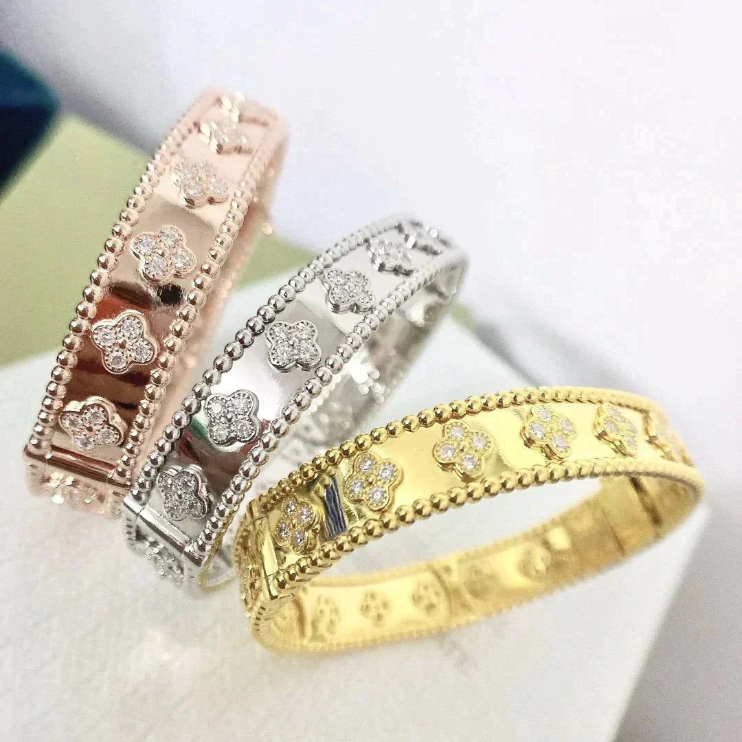 [Marin]CLOVER BRACELET 8MM DIAMONDS