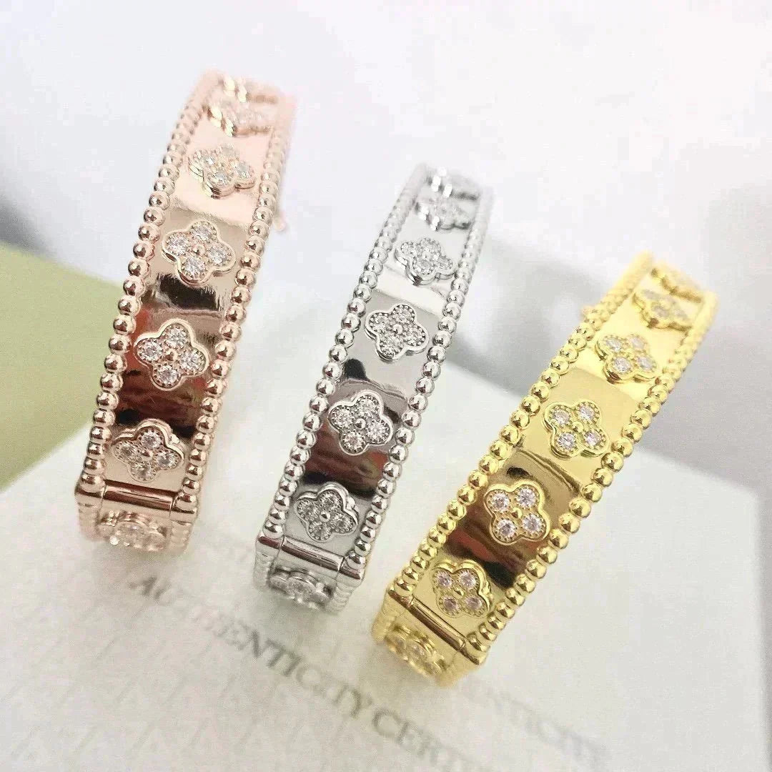 [Marin]CLOVER BRACELET 8MM DIAMONDS