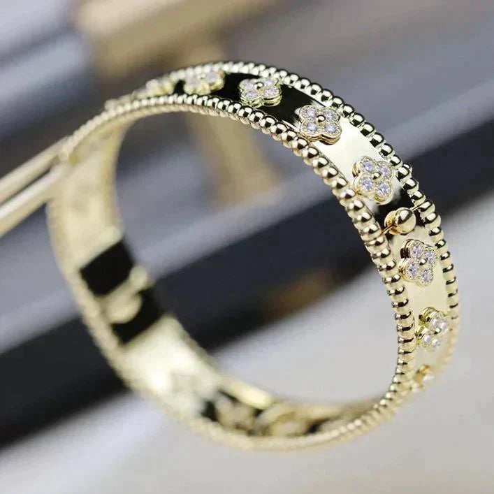 [Marin]CLOVER BRACELET 8MM DIAMONDS