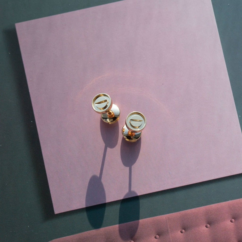 [Marin]LOVE EARRINGS PINK GOLD 10MM