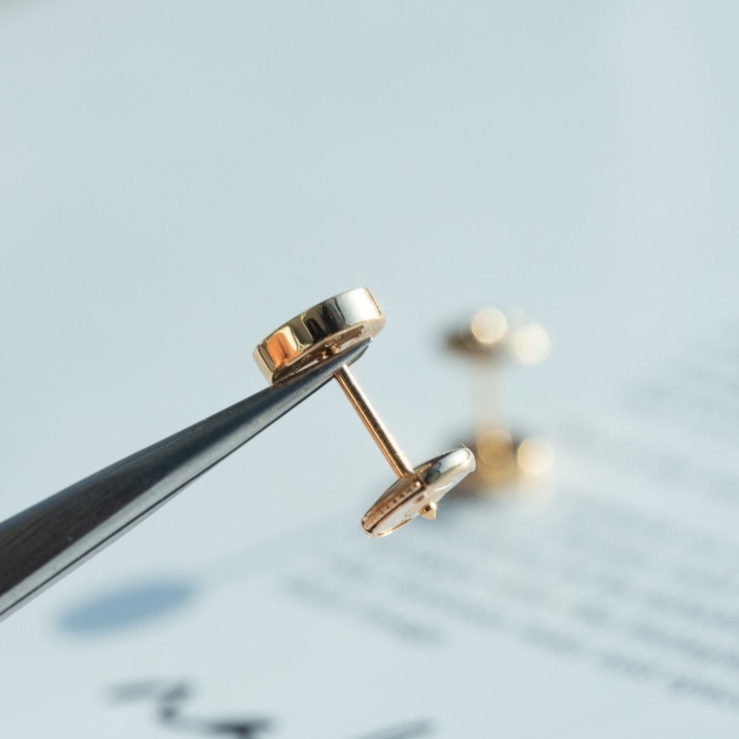 [Marin]LOVE EARRINGS PINK GOLD 10MM