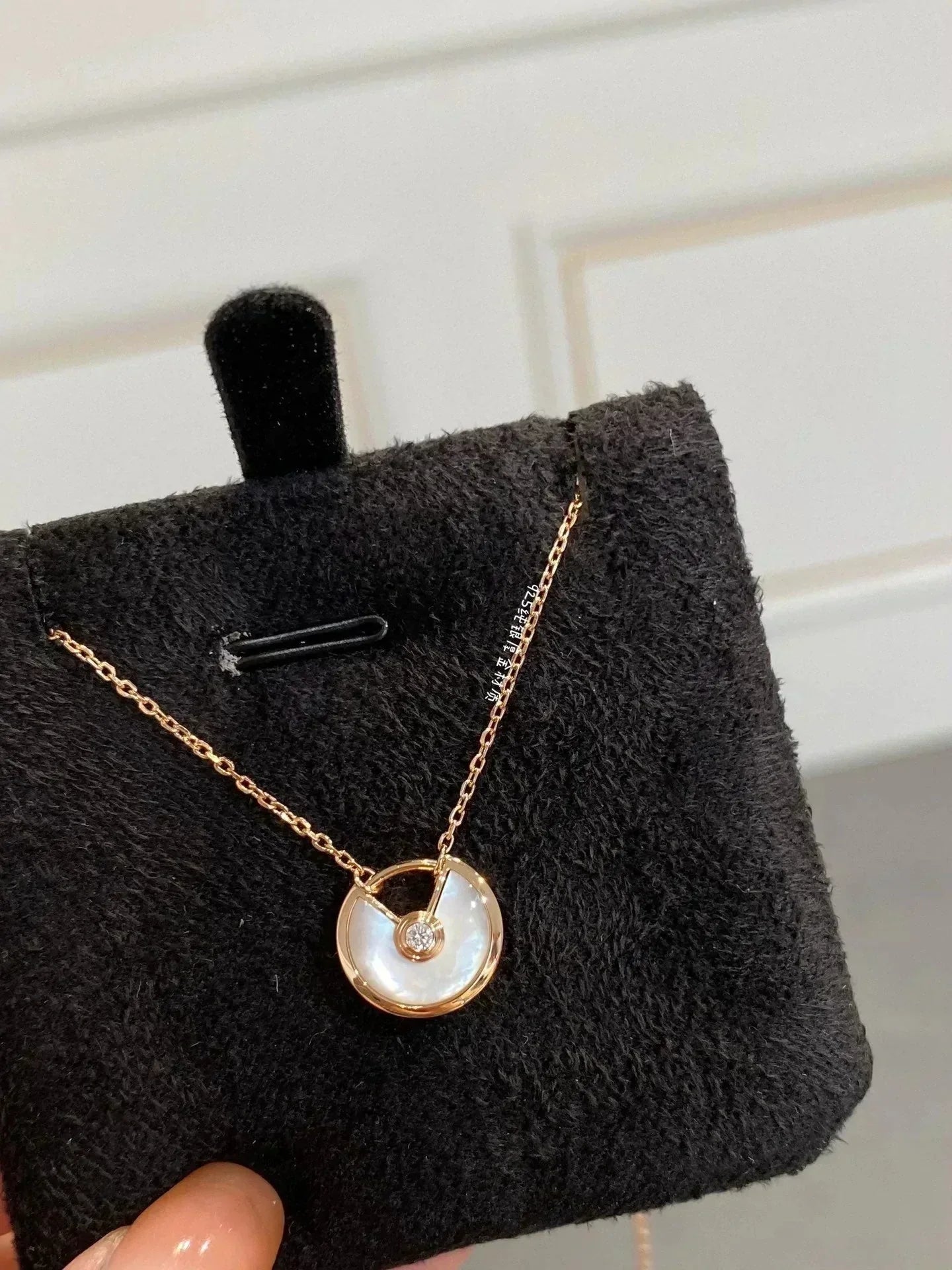 [Marin]AMULETTE ROSE GOLD MOP NECKLACE