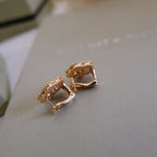 [Marin]LUCKY PINK GOLD WHITE MOP EARRINGS