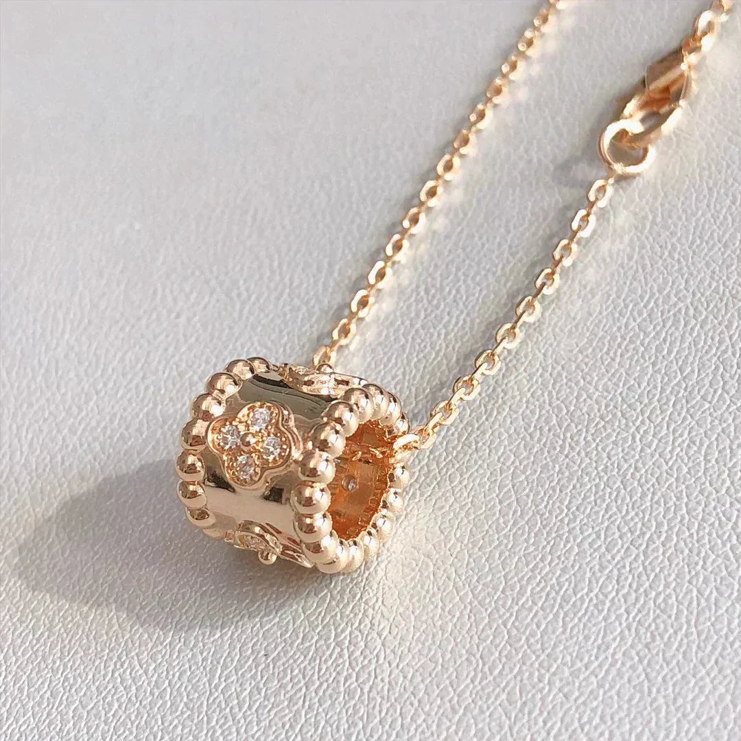 [Marin]COLLIER PENDENTIF PERLÉE OR / OR ROSE