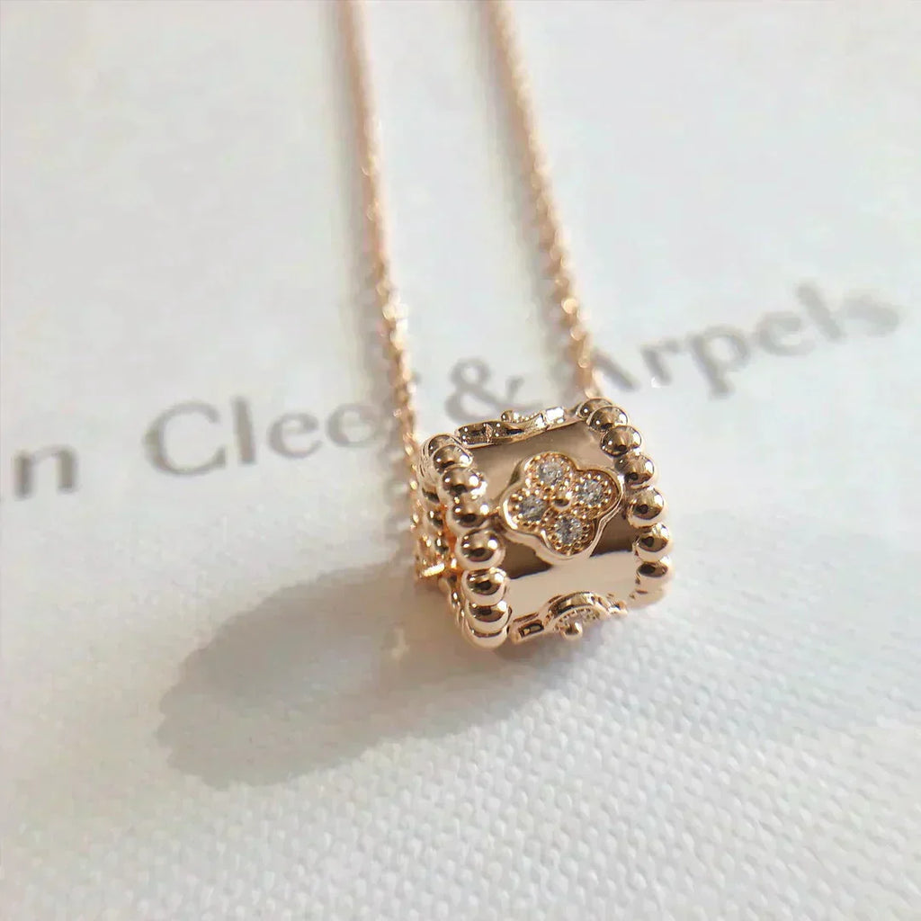 [Marin]COLLIER PENDENTIF PERLÉE OR / OR ROSE