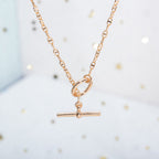 [Marin]ECHAPPEE NECKLACE PINK GOLD