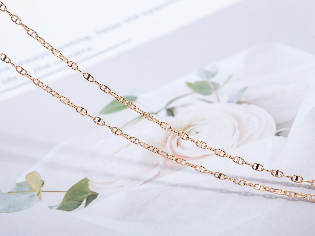 [Marin]ECHAPPEE NECKLACE PINK GOLD