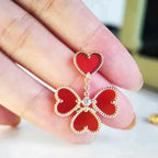 [Marin]SWEET CLOVER CARNELIAN EARRINGS