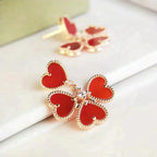 [Marin]SWEET CLOVER CARNELIAN EARRINGS
