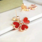 [Marin]SWEET CLOVER CARNELIAN EARRINGS