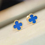[Marin]BOUCLES D'OREILLES CLOVER MINI 9,5 MM TURQUOISE