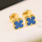 [Marin]BOUCLES D'OREILLES CLOVER MINI 9,5 MM TURQUOISE
