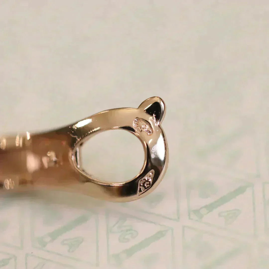 [Marin]CLOVER MEDIUM 1 MOTIFS FUll DIAMOND EARRINGS