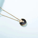 [Marin]AMULETTE GOLD CARNELIAN ONYX NECKLACE