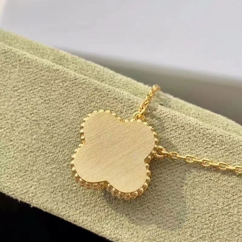 [Marin]CLOVER 15MM DIAMOND TURQUOISE NECKLACE