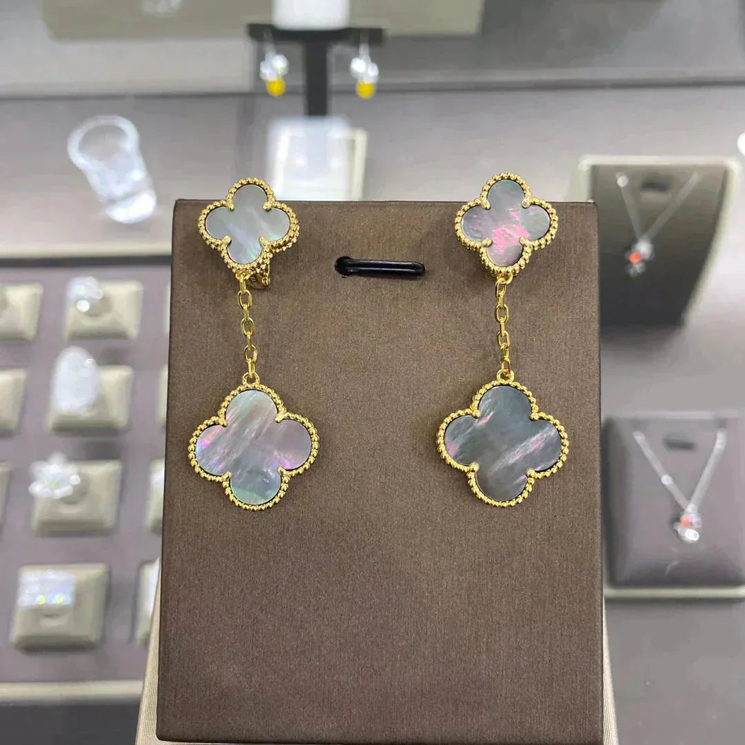 [Marin]CLOVER 2 MOTIFS  EARRINGS (MULTIPLE CHOICESC