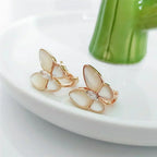 [Marin]BUTTERFLY MOP DIAMOND EARRINGS