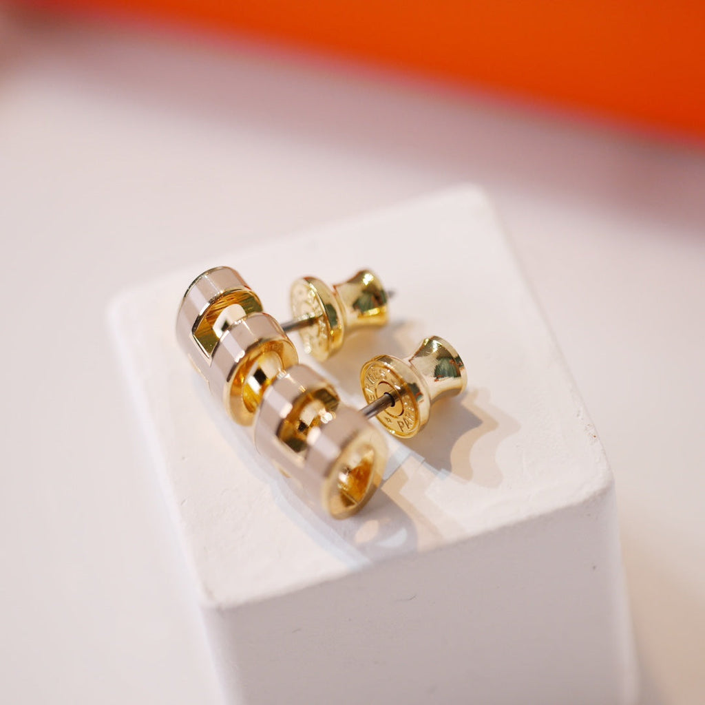 [Marin]BOUCLES D'OREILLES MINI POP H OR GRISES