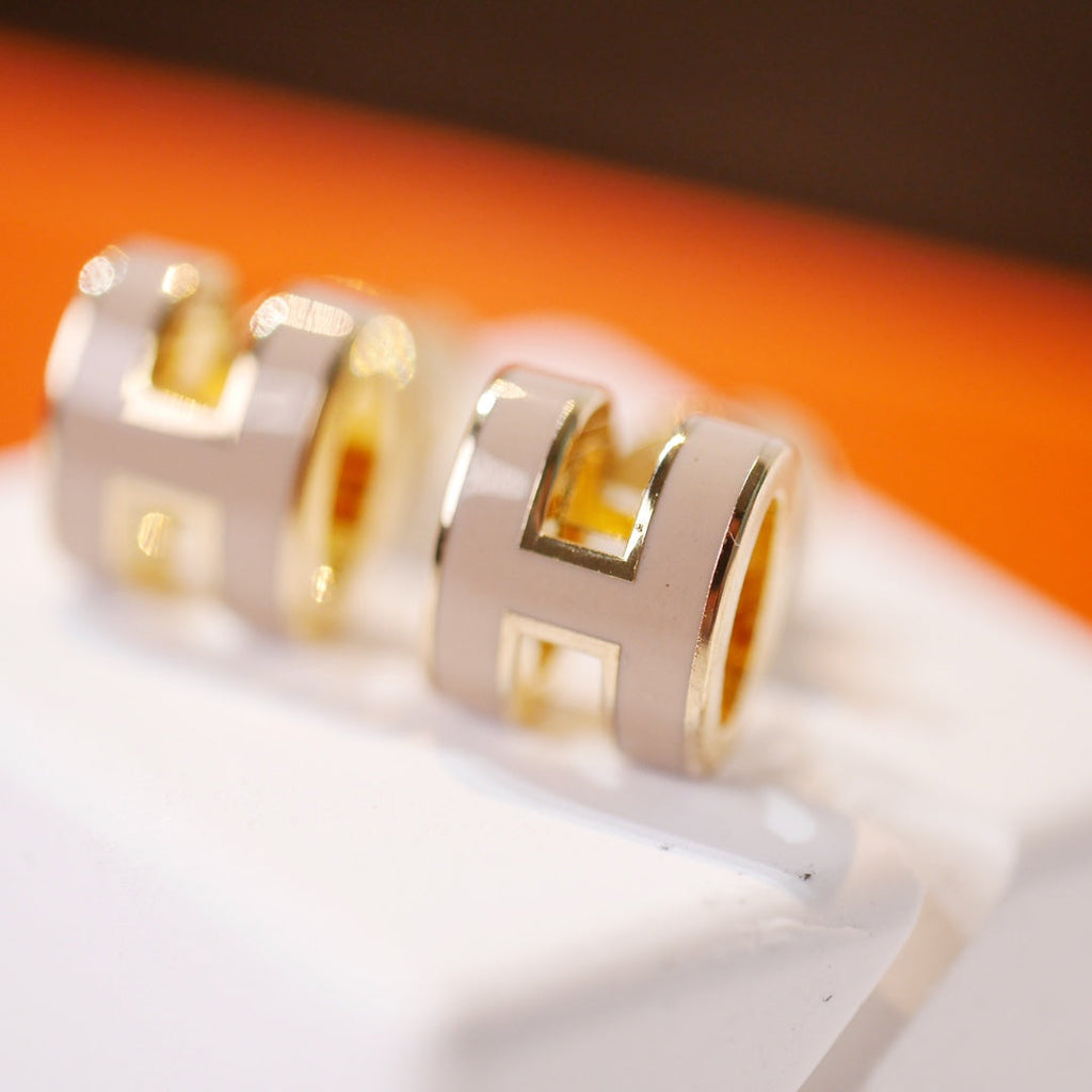 [Marin]BOUCLES D'OREILLES MINI POP H OR GRISES