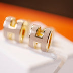 [Marin]BOUCLES D'OREILLES MINI POP H OR GRISES