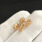 [Marin]CHAINE SMALL EARRINGS GOLD AND SILVER