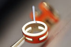 [Marin]MINI POP H EARRINGS ORANGE