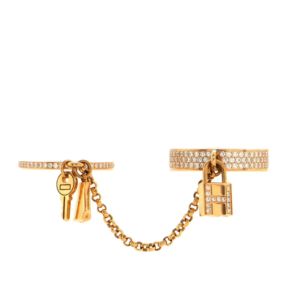 [Marin]HM KELLY CLOCHETTE DOUBLE RING IN  WITH DIAMONDS