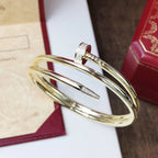[Marin]BRACELET SIMPLE RANG DOUBLE DIAMANTS 3,5 MM