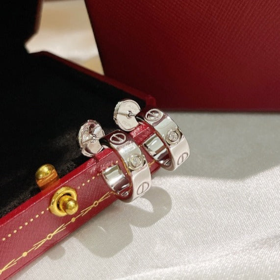 [Marin]LOVE EARRINGS 5.7MM 2 DIAMONDS
