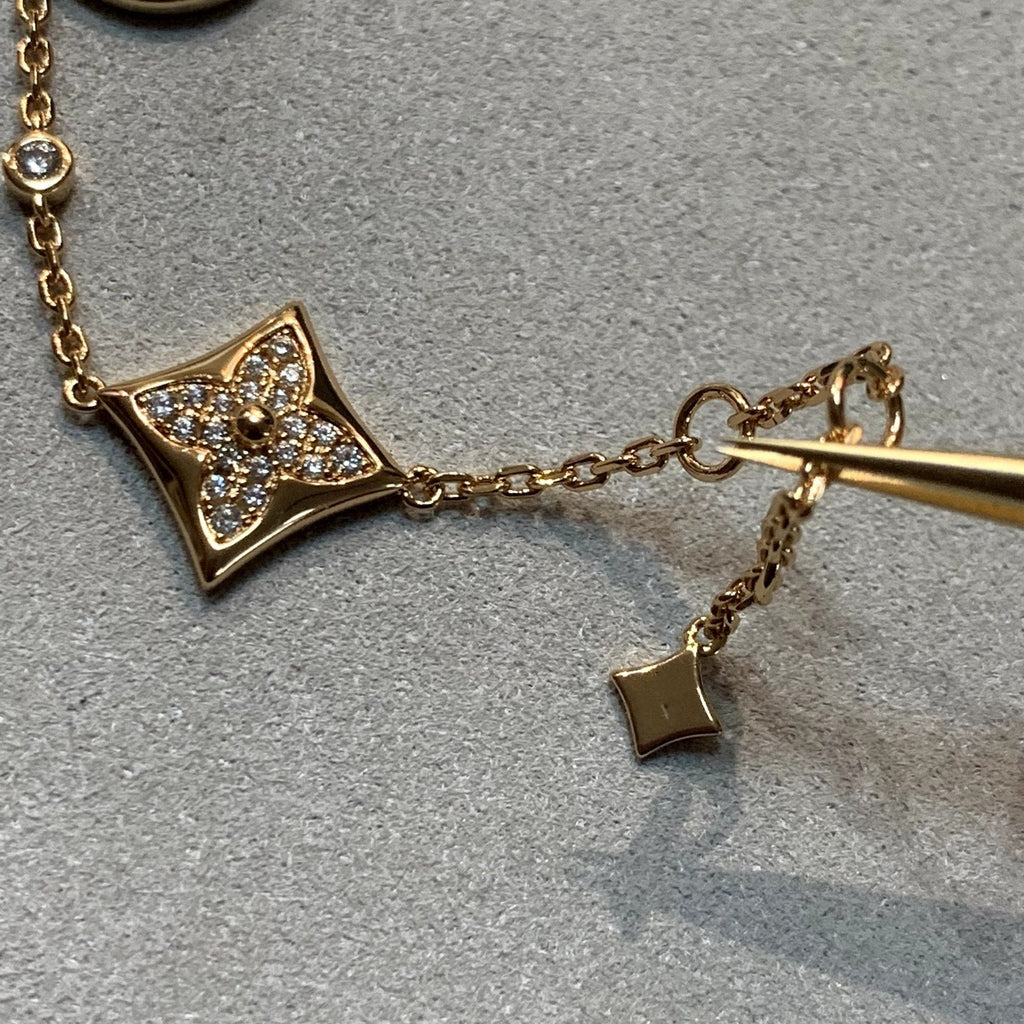 [Marin]STAR AND SUN 4 MOTIFS GOLD DIAMONDS BRACELET