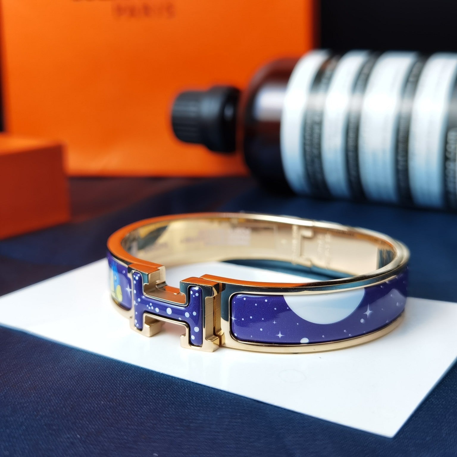 [Marin]H STAR AND MOON BRACELET 12MM