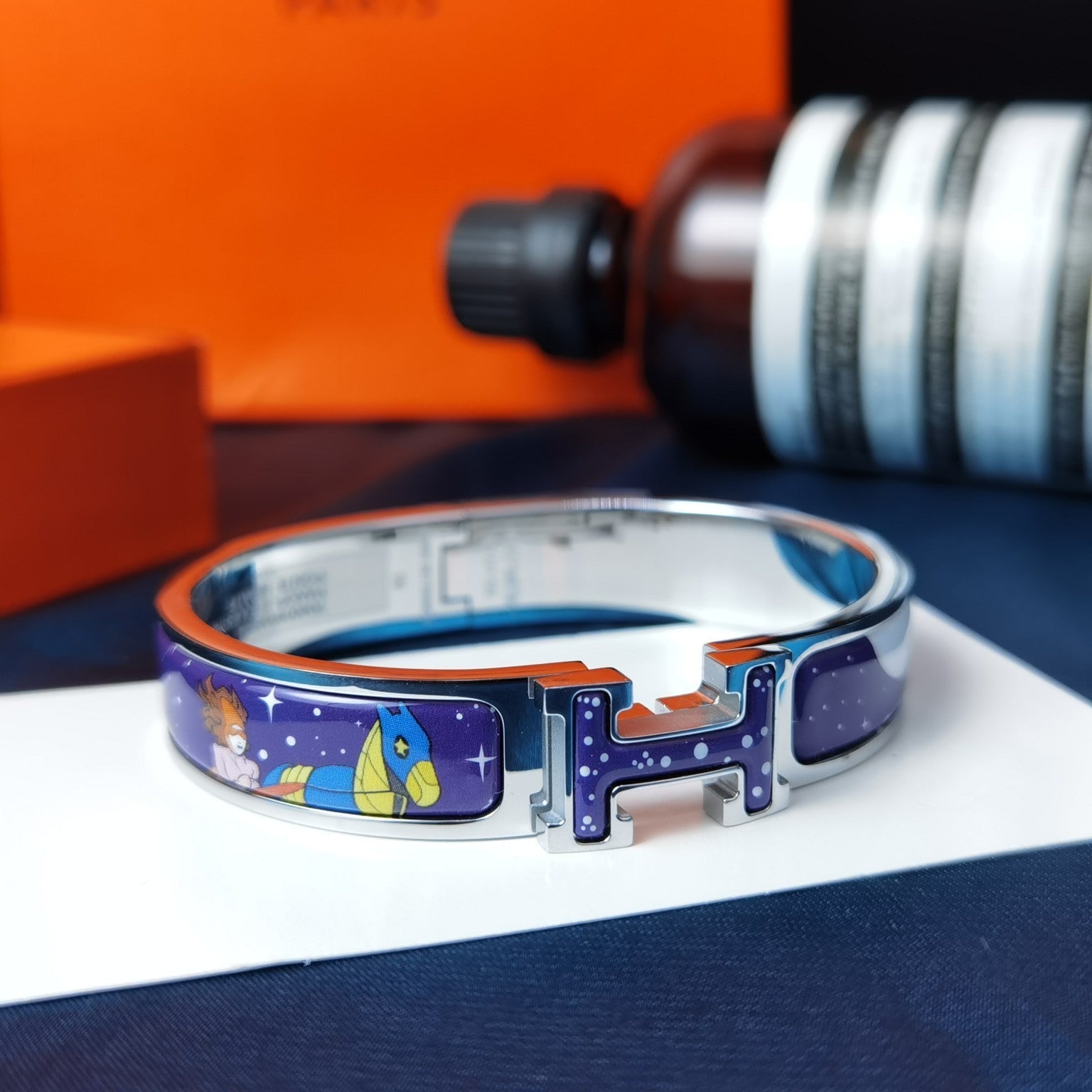 [Marin]H STAR AND MOON BRACELET 12MM