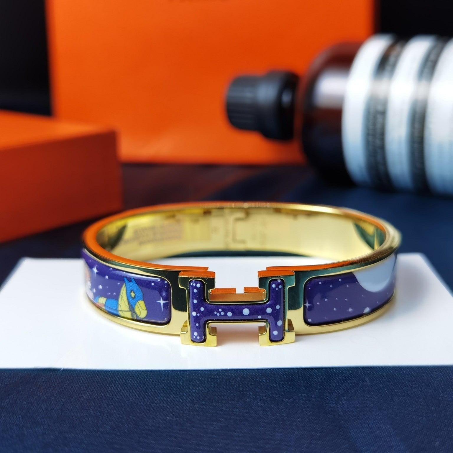 [Marin]H STAR AND MOON BRACELET 12MM