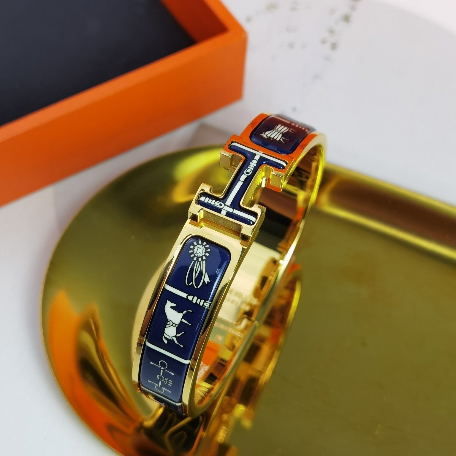 [Marin]H COUVERTURES DARK BLUE BRACELET