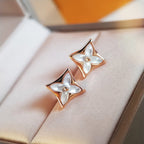 [Marin]STAR MOP PINK GOLD EARRINGS
