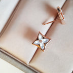 [Marin]STAR MOP PINK GOLD EARRINGS