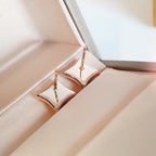 [Marin]STAR MOP PINK GOLD EARRINGS