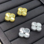 [Marin]CLOVER MINI 9.5MM LASER EARRINGS