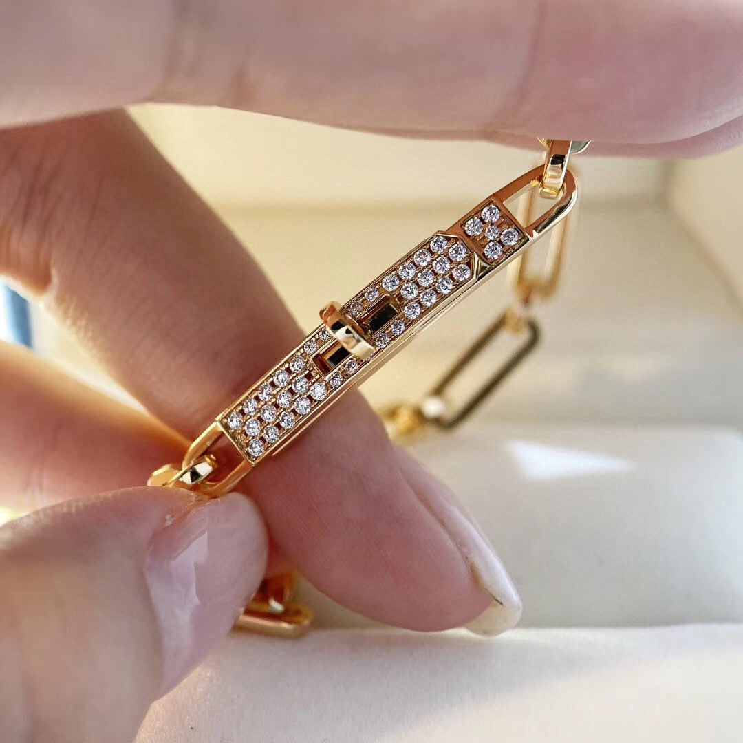 [Marin]CHAÎNE BRACELET PETIT MODÈLE DIAMANT
