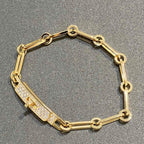 [Marin]CHAÎNE BRACELET PETIT MODÈLE DIAMANT