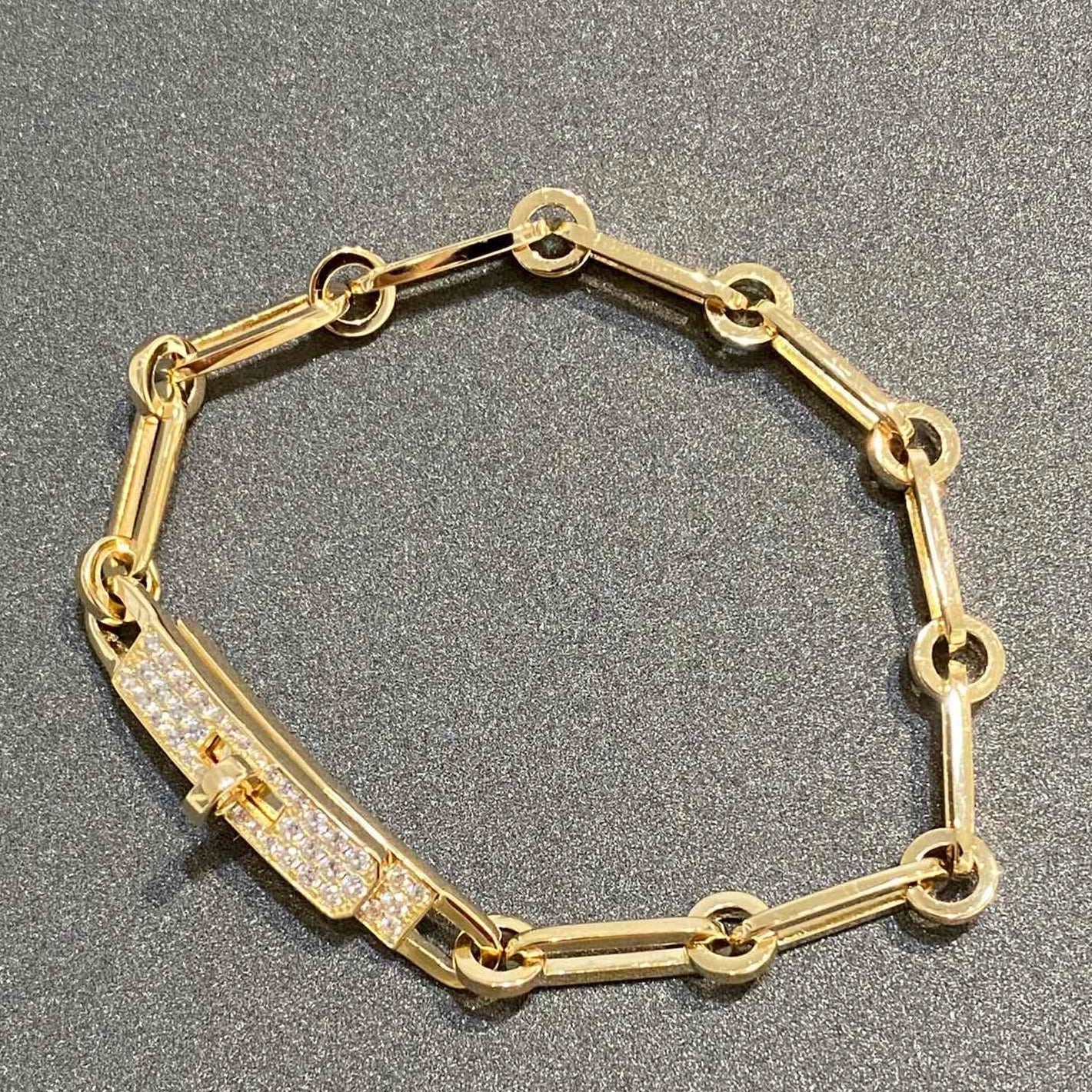 [Marin]CHAÎNE BRACELET PETIT MODÈLE DIAMANT