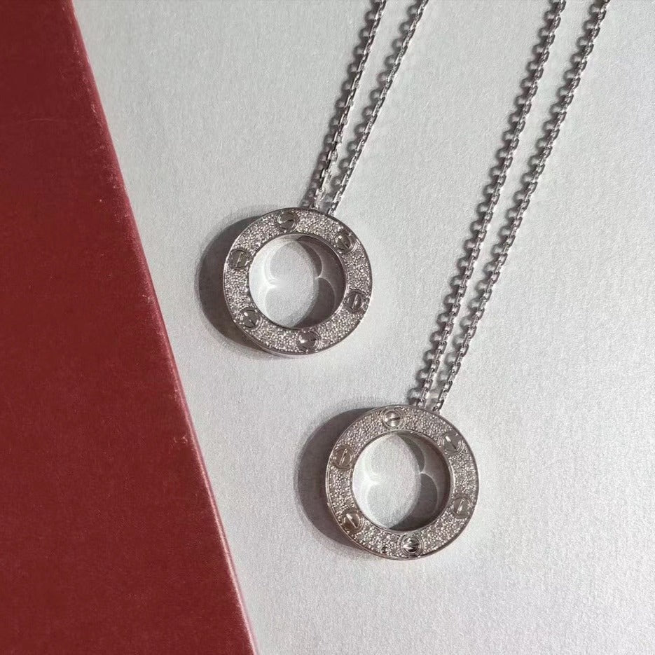 [Marin]LOVE NECKLACE ADJUSTABLE SILVER