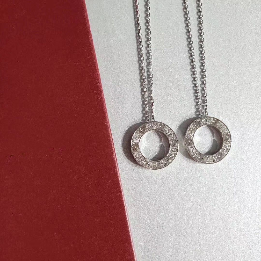 [Marin]LOVE NECKLACE ADJUSTABLE SILVER