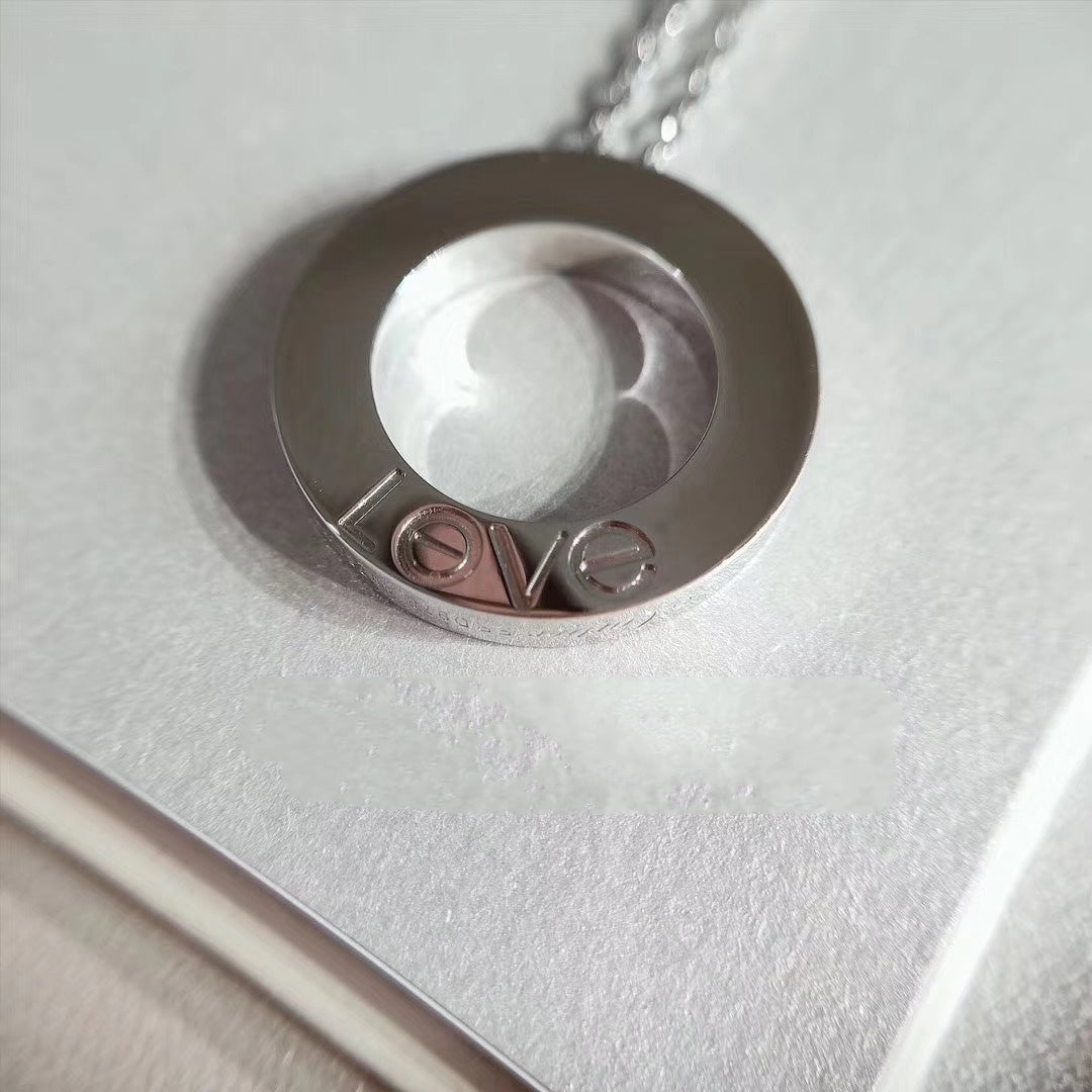 [Marin]LOVE NECKLACE ADJUSTABLE SILVER