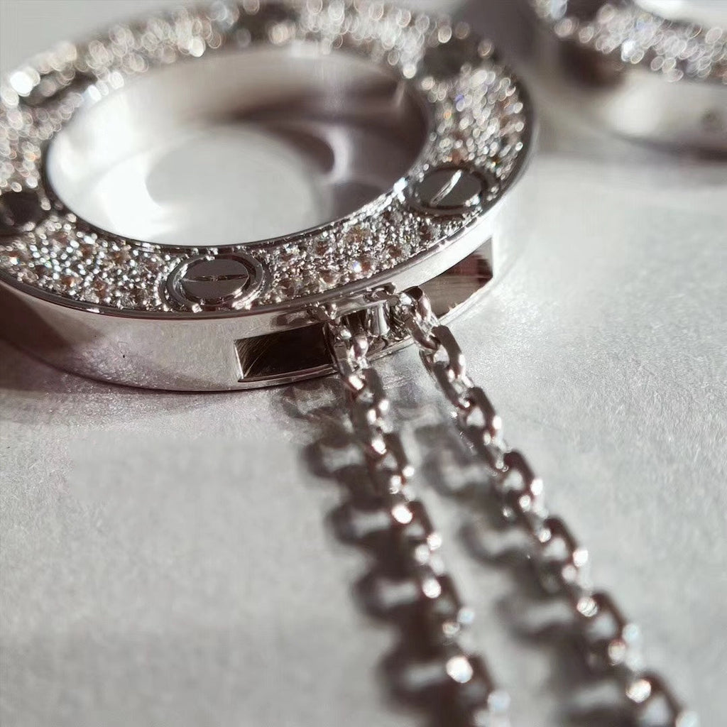 [Marin]LOVE NECKLACE ADJUSTABLE SILVER