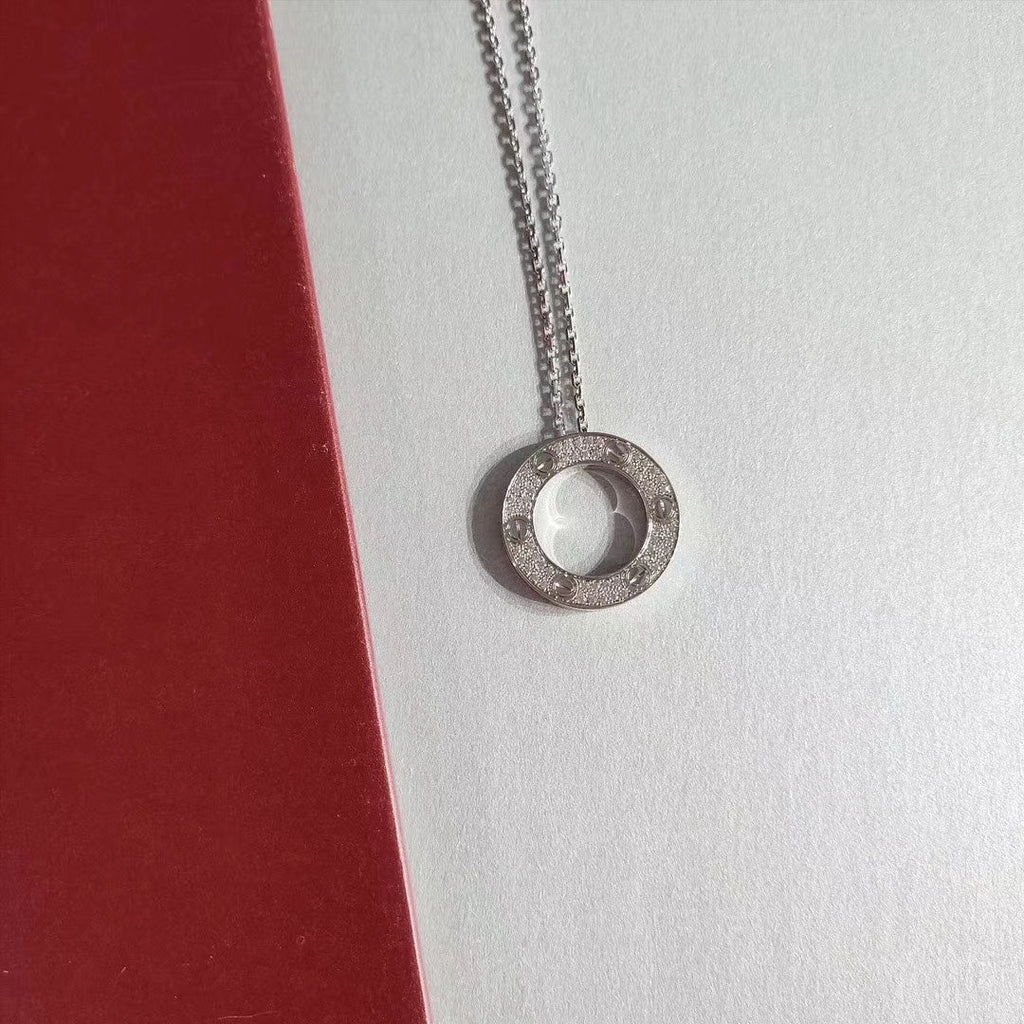 [Marin]LOVE NECKLACE ADJUSTABLE SILVER